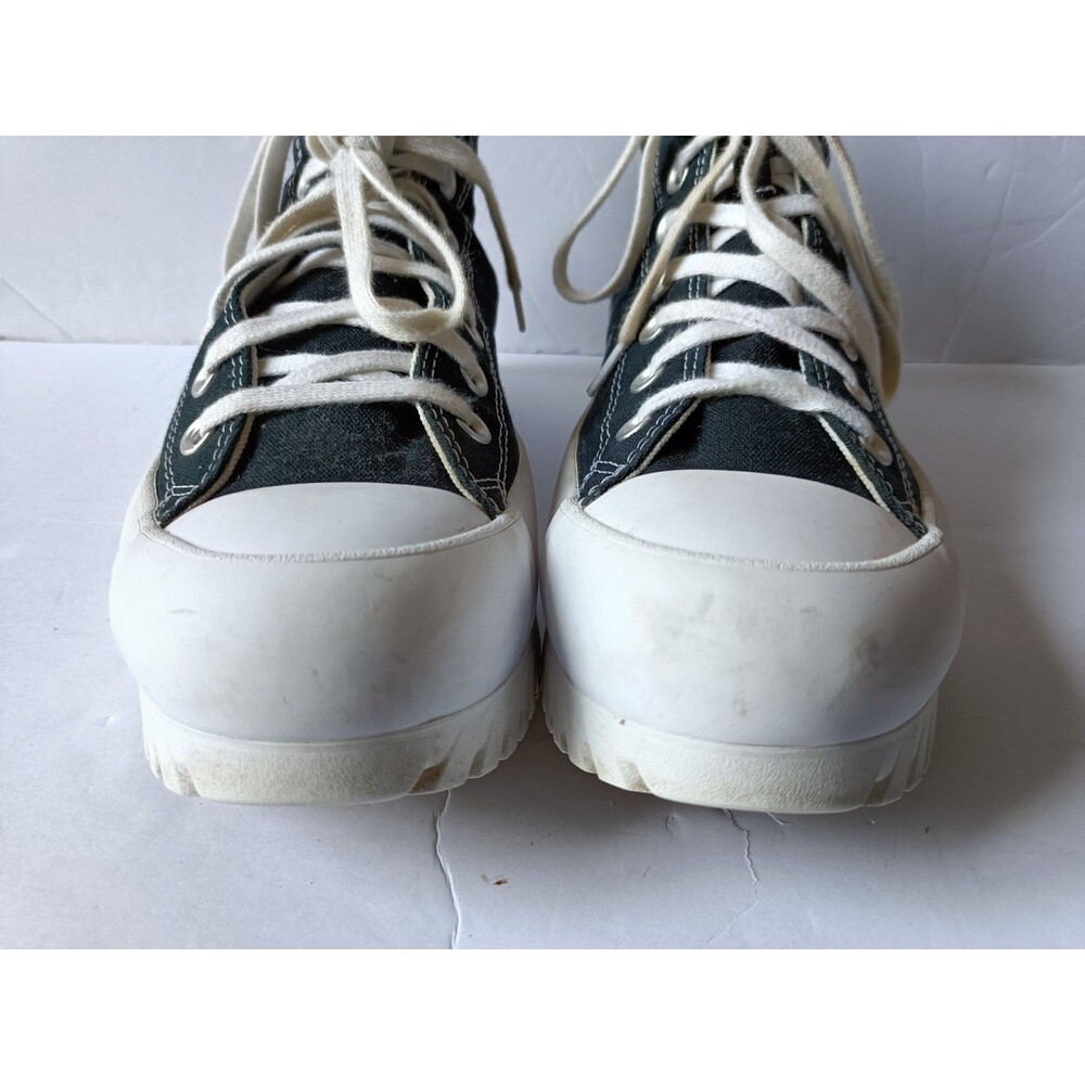 Converse Chuck Taylors Platform Sneakers Womens 9.5 HighTop Lug Sole Black Shoes - Picture 3 of 11
